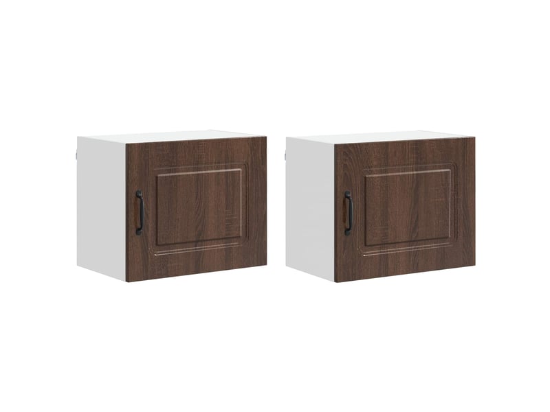  Meuble mural de cuisine | armoire de cuisine 2 pcs chêne brun shl9671  - Conforama A
