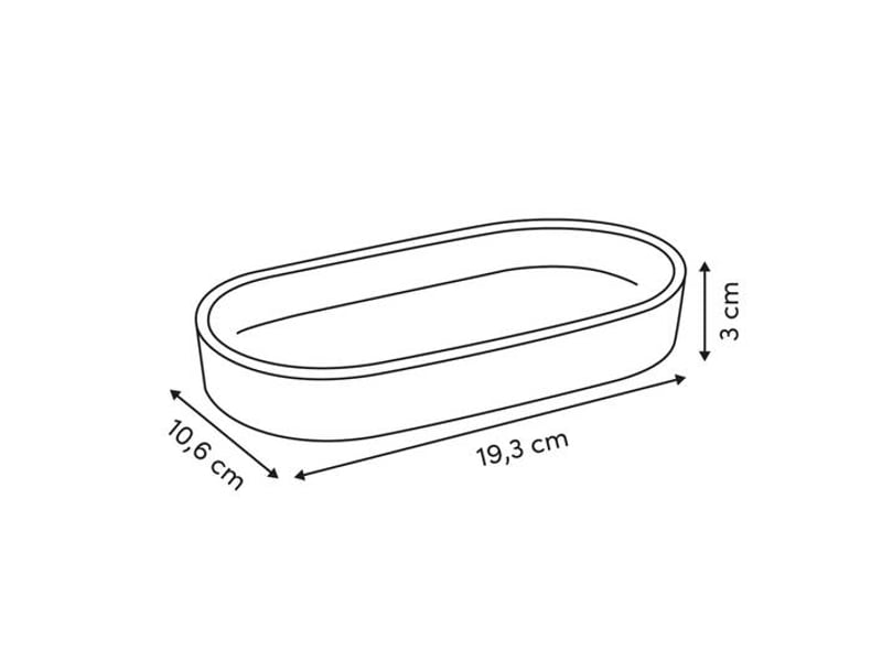  Plateau colorama ovale 11x19,3cm vert COLORAMA - Conforama C