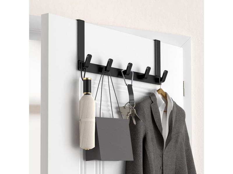 Crochets pour fermer la porte avec des bras étendus pour une utilisation facile par les femmes, adaptés aux portes de 1 3,4 pouces, l18u, noir - Conforama A