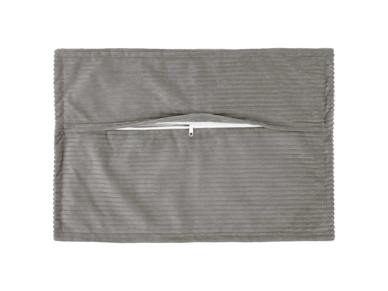  Lot de 6 housses de coussin houten gris clair 30 x 50 cm cf49821  - Conforama C