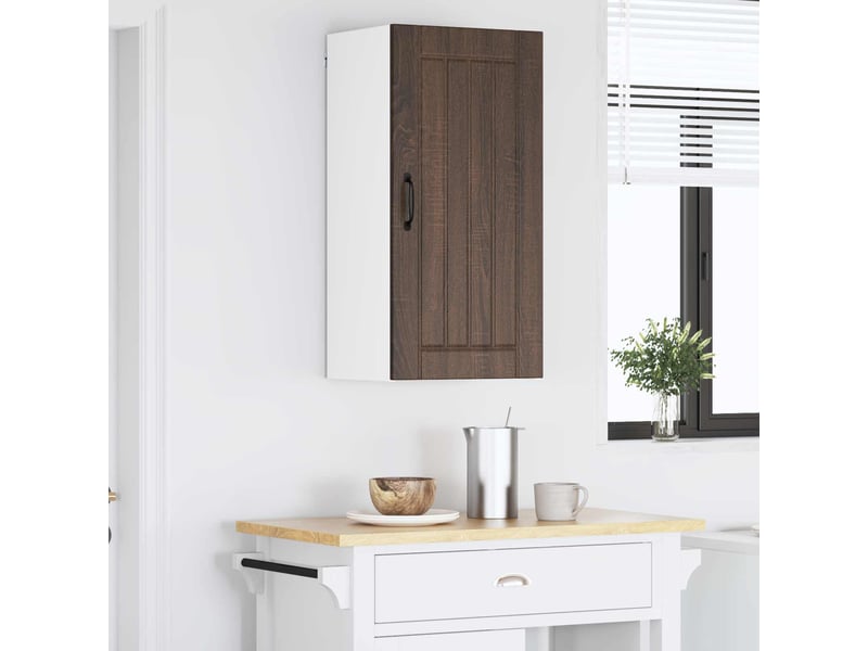  Meuble mural de cuisine, armoire de cuisine chêne brun 40x31x80cm bois d'ingénierie shl421  - Conforama D
