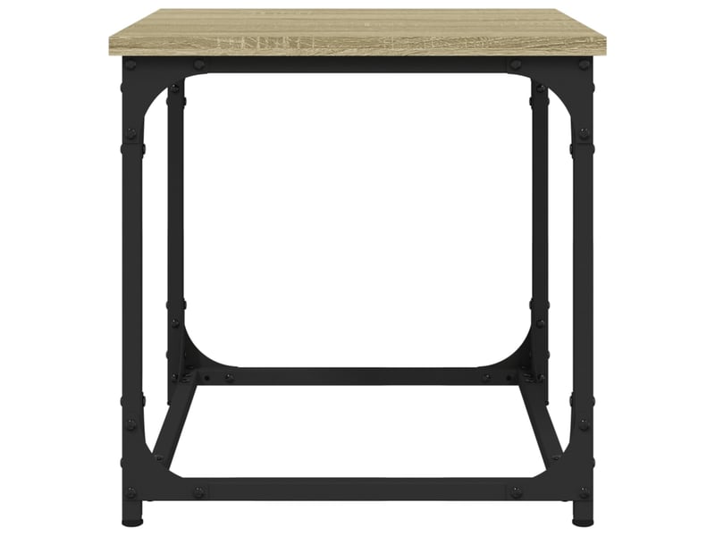  Table d'appoint | bout de canapé table basse chêne sonoma 40x40x40 cm bois d'ingénierie  - Conforama E