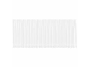 Rideau en dentelle, rideau ajouré, voilage blanc 140 x 600 cm polyester cf43672