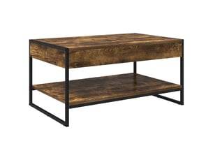 Table basse rectangulaire coloris marron  