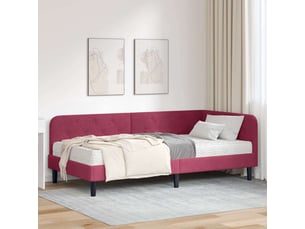 Lit simple 100x200 cm    coloris rouge
