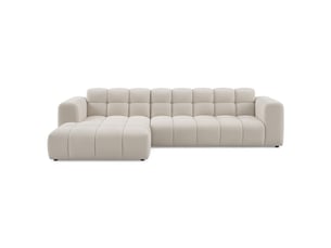 Selsey boloon - canapé d'angle - 300 cm - velours gris