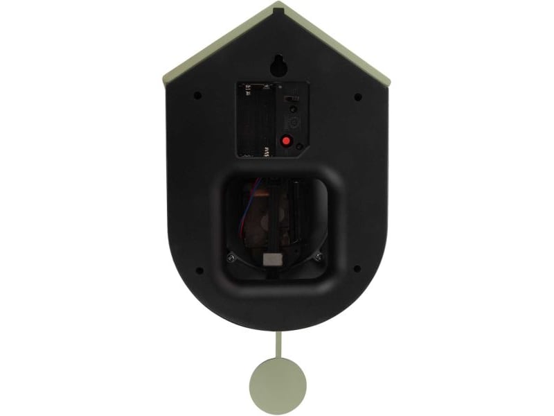  Horloge murale en abs grato cuckoo vert jungle et vert jade  - Conforama D