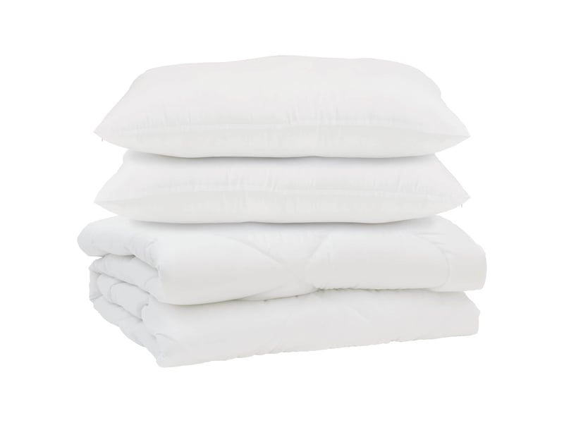  Couette avec oreiller 3 pièces - duvet blanc microfibre  - Conforama A