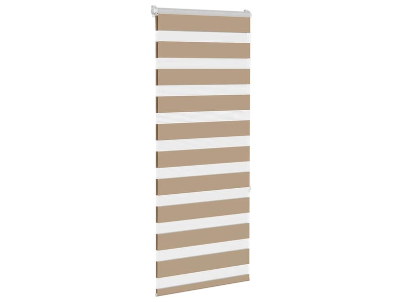  Store zèbre, store de fenêtre marron sable largeur du tissu 50,9 cm polyester cf48811  - Conforama C
