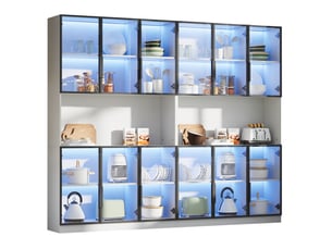 Vitrine coloris blanc  <strong>MIVRAY </strong> <strong></strong> - x