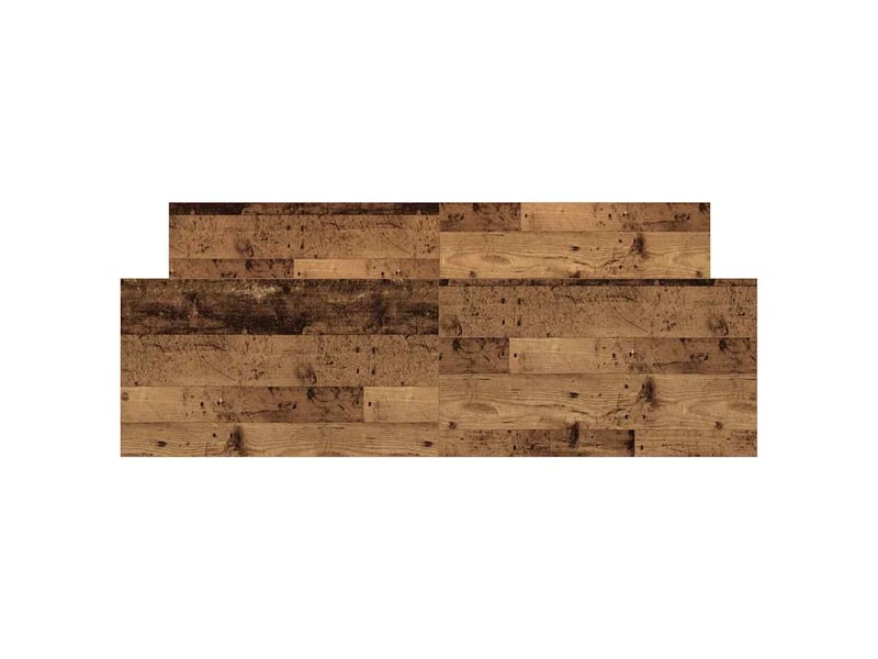  Lit double- lit adulte -  cadre de lit sans matelas vieux bois 120x190 cm bois ingénierie  - Conforama D