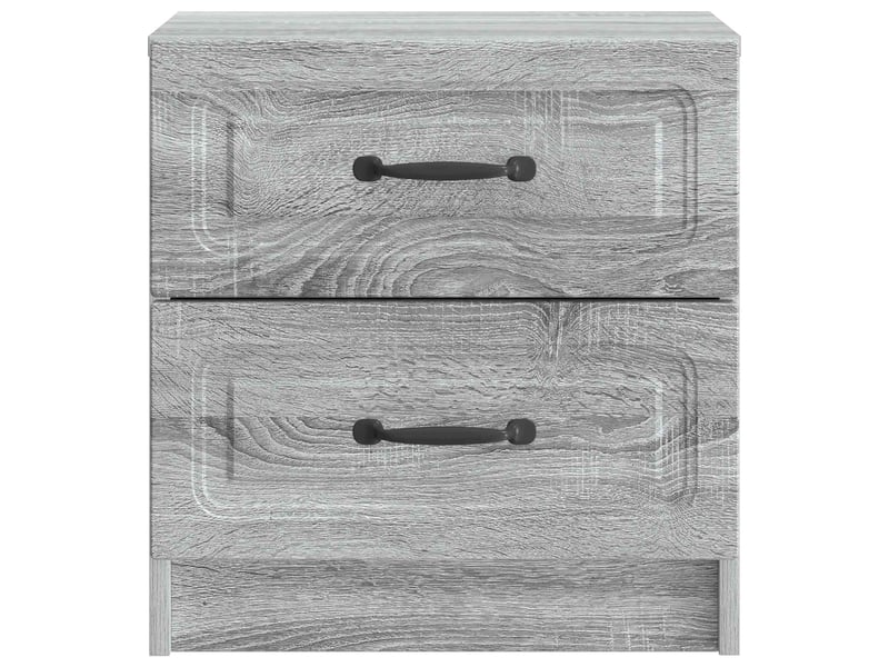 Table de chevet 2 pièces sonoma gris 43 x 34,5 x 44,5 cm - Conforama E