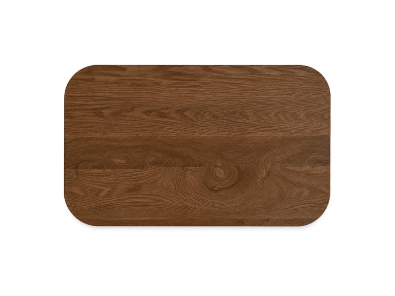  Table basse avec rangement caché et plateau amovible pour salon en bois massif et mdf noyer  - Conforama D
