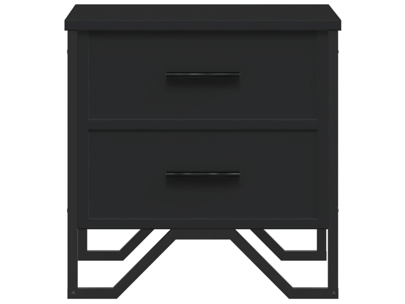  Table de chevet - cabinet de chevet - table de nuit noir 40x41x40 cm bois d’ingénierie  - Conforama D