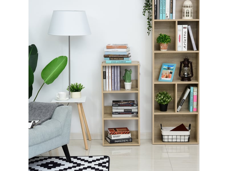  Bibliothèque murale en bois à 3 étagères, stable grâce à ses pieds antidérapants, 40 x 29,2 x 87,9 cm  - Conforama C