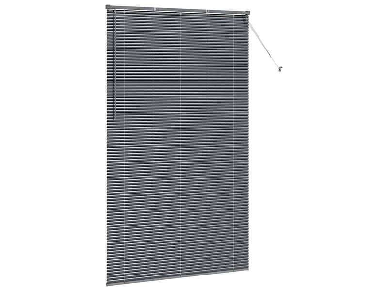  Store vénitien, store de fenêtre gris foncé 220 x 125 cm 25 mm aluminium cf47915  - Conforama E