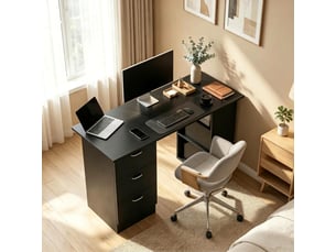 Bureau enfant 120 cm coloris noir