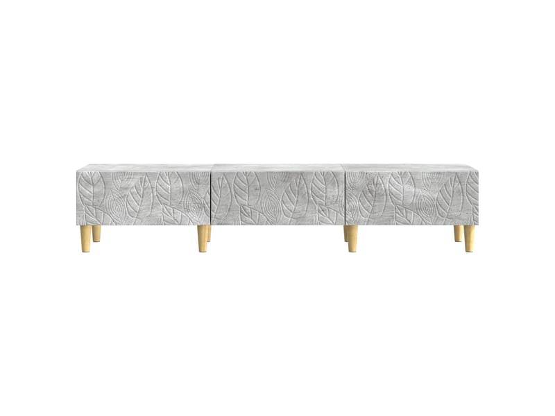  Meuble tv - banc tv - meuble de rangement 147 x 34,5 x 30 cm gris béton bois d'ingénierie  - Conforama E