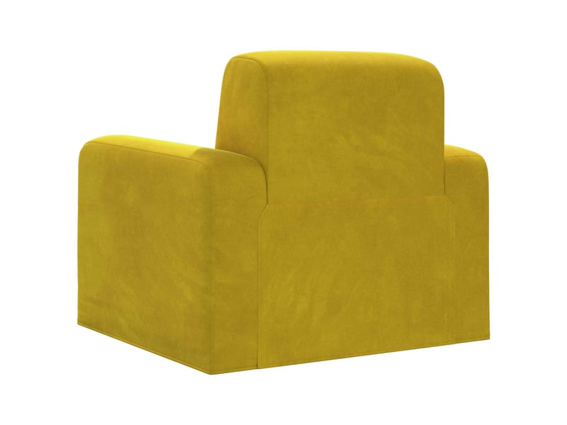  Vidaxl fauteuil jaune velours  - Conforama E