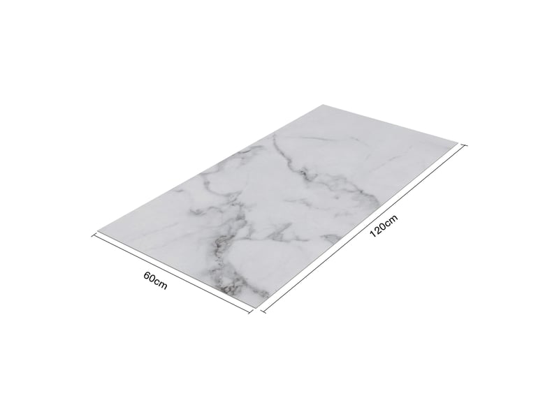  Set de 16 panneaux muraux décoratifs 120 x 60 cm marbre blanc 03_0010569  - Conforama C