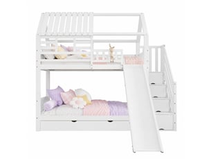 Lit superposé 2x90x200 cm <strong></strong> <strong></strong> coloris blanc