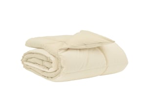 Duvet - couette complet toute l'année 220 x 240 cm 4 saisons crème