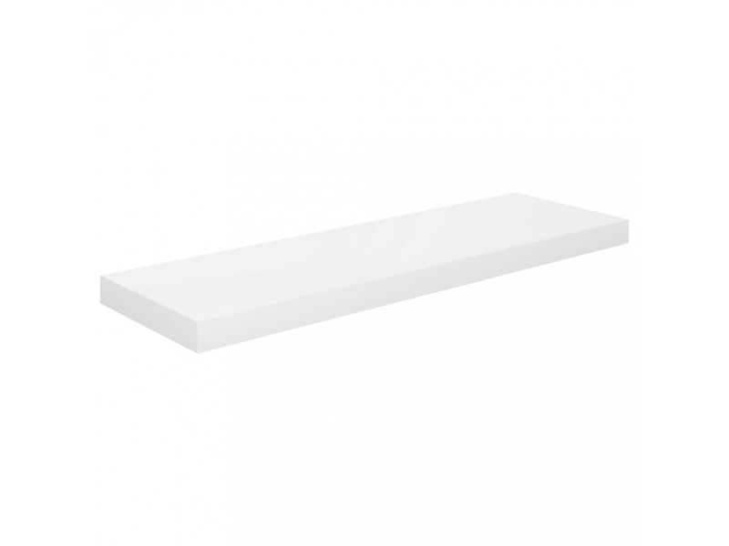  Étagère murale flottante en mdf blanc brillant 80x23,5x3,8 cm- comfortxl  - Conforama A