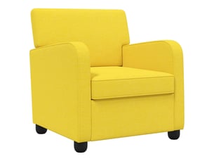 Fauteuil relax manuel VIDAXL Tissu jaune