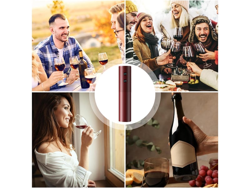  Tire-bouchon électrique, ouvre-bouteille de vin électrique - ouvre-bouteille automatique de tire-bouchon de vin ouvre-bouteille de vin facile  - Conforama D