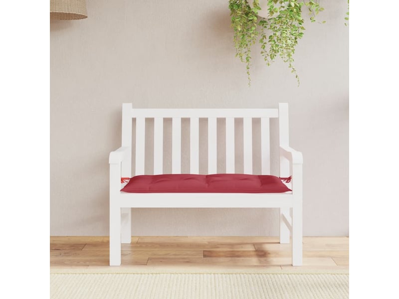  Coussin de banc de jardin, coussin d'assise rouge bordeaux 110x50x7 cm cf52809  - Conforama B