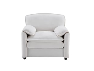 Fauteuil fixe Tissu blanc