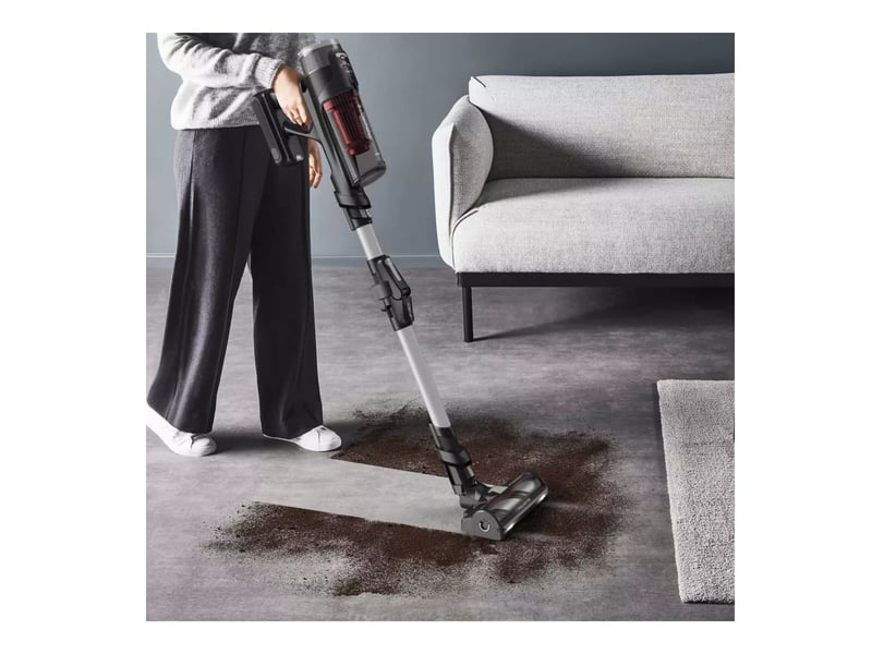  Rowenta - aspirateur balai 2en1 rechargeable 380w rouge et aluminium  rh9a76e0 - x-force flex 13.60 RH9A76E0 - Conforama E