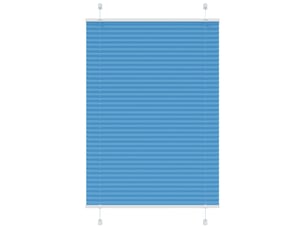 Store plissé, store de fenêtre bleu 85x150 cm largeur du tissu 84,4 cm polyester cf46810