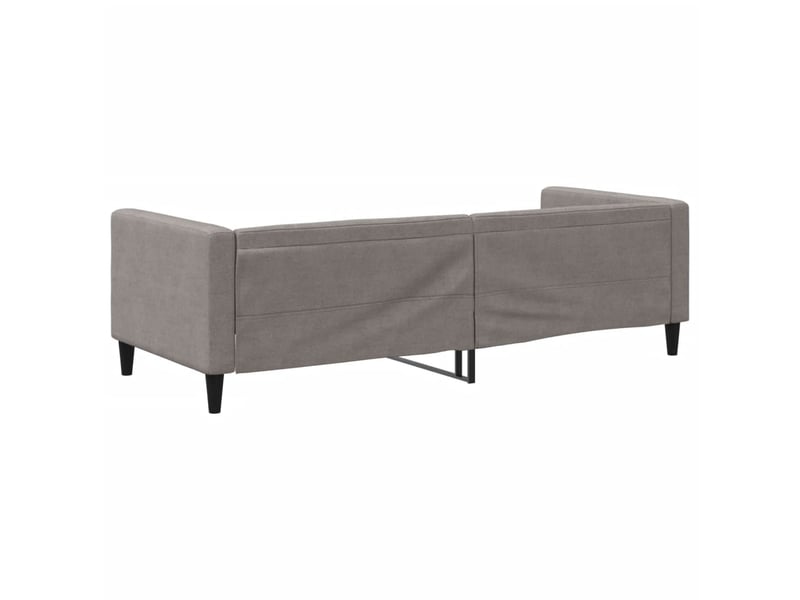  Lit simple- lit adulte -  lit de repos sans matelas taupe 80x200 cm tissu  - Conforama D