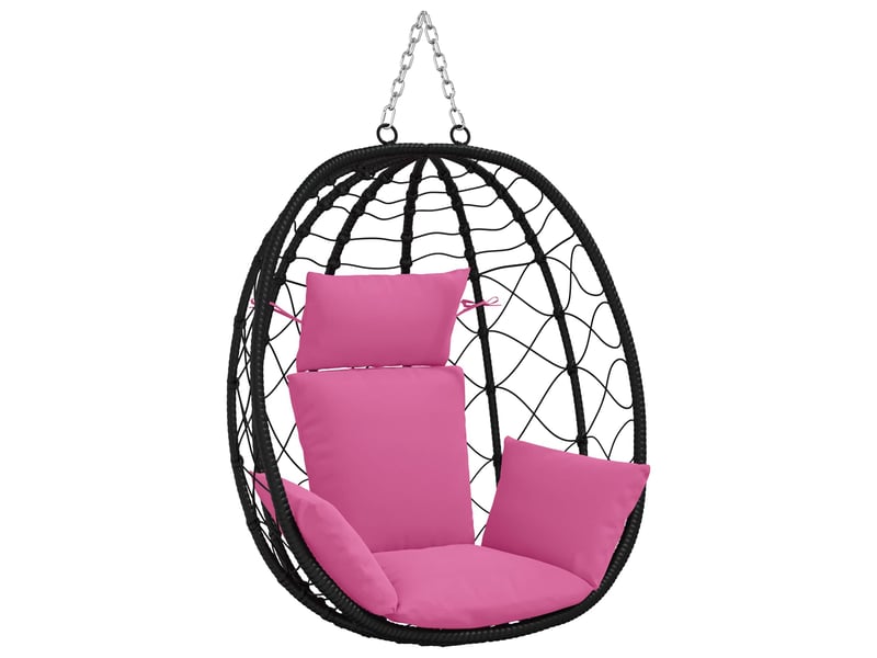  Coussin pour balançoire de chaise d'œuf, coussin d'intérieur et d'extérieur adirondack putten 100 % polyester rose 60 x 145 x 10 cm cf50074  - Conforama A