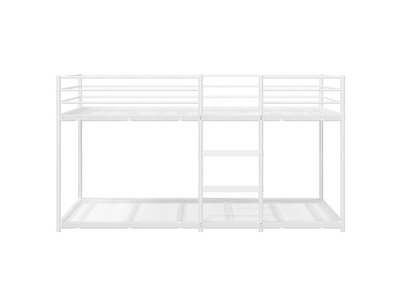  Lit simple- lit adulte -  lit superposé sans matelas blanc 90x190 cm acier  - Conforama D