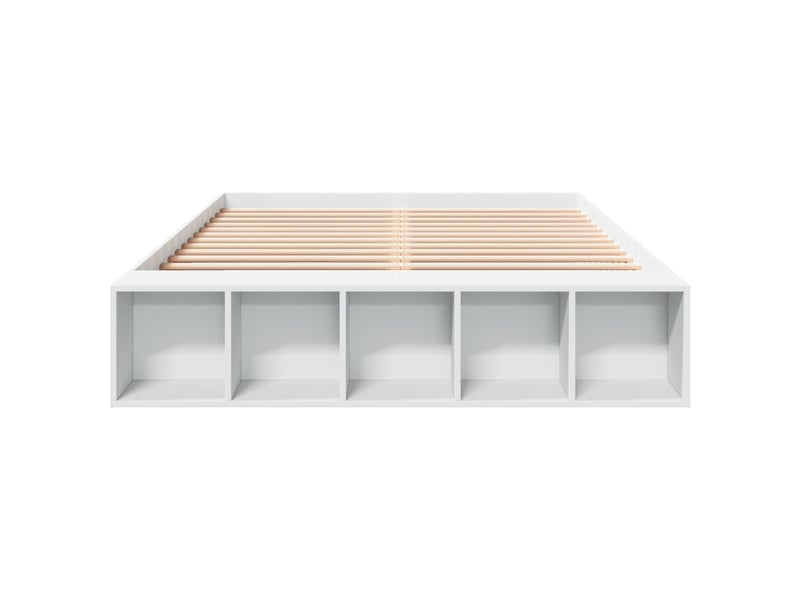 Lit double- lit adulte - cadre de lit sans matelas blanc 150x200 cm - Conforama C