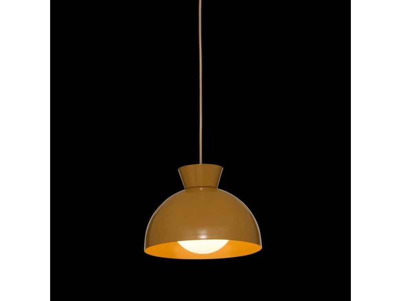  Suspension lito ronde d.22cm jaune ocre LITO - Conforama E