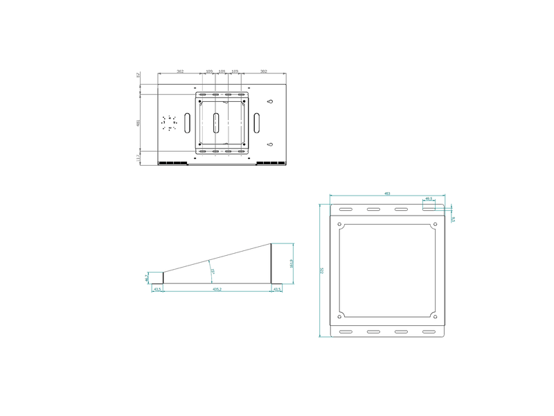  Support tv mural caisson 033-4300  - Conforama B