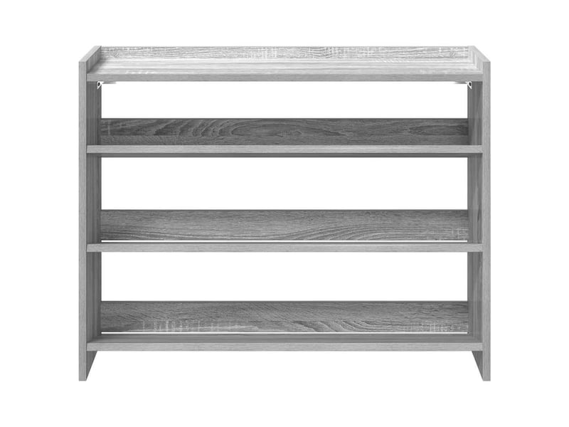  Meuble à chaussures, étagère à chaussures sonoma gris 80x25x62 cm bois d'ingénierie  - Conforama D