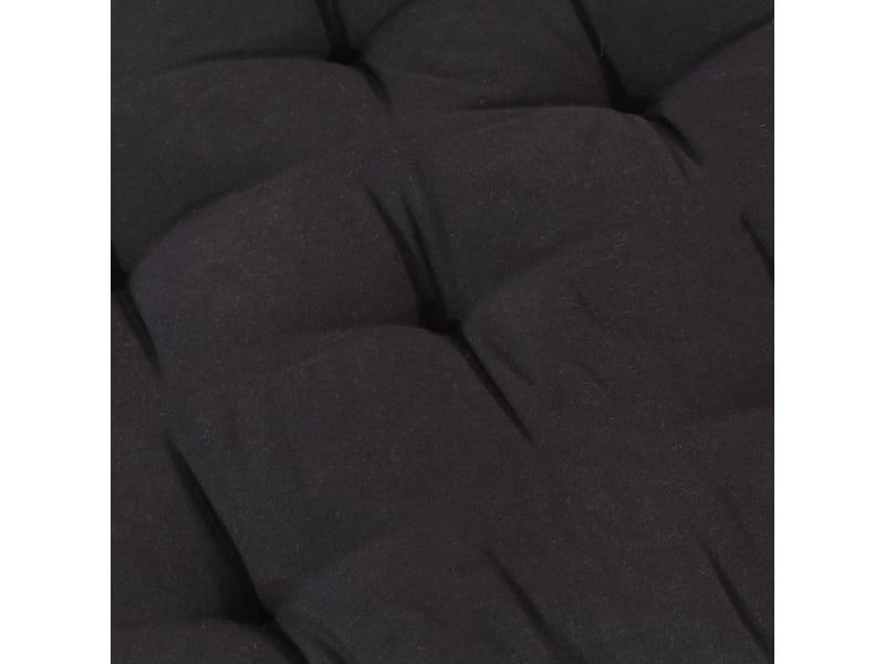  Coussin de plancher de palette coton matelas de sol 120x40x7 cm noir dec021807  - Conforama B