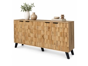 Buffet 4 porte(s) 0 tiroir(s) LPOSPI - 160.5 cm coloris bois clair