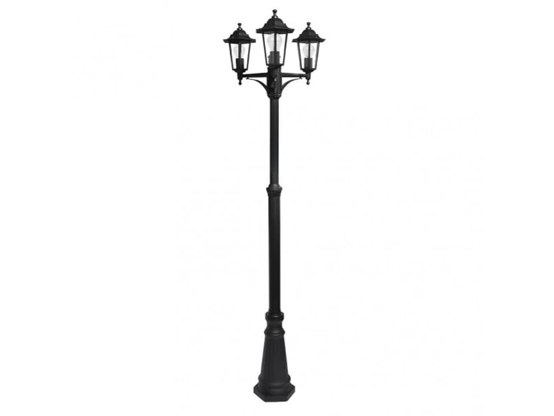 Lampadaire extérieur fabrilamp auriga 3 x e27 noir ip44 157-220 x 62 x 62 cm 149143009 - Conforama E