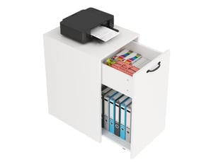 Bibliotheque coloris  blanc 1 étagère(s) MODENUIT   - 40 cm x 70 cm