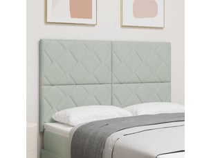 Tete de lit A poser largeur 144 cm <strong></strong> <strong></strong> argenté