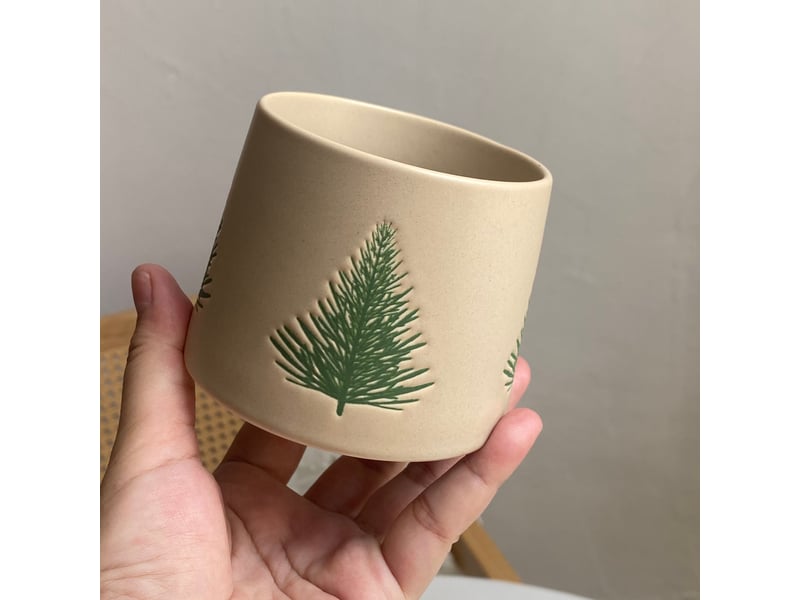  Mug motif sapin de noël, finition naturelle  - Conforama B