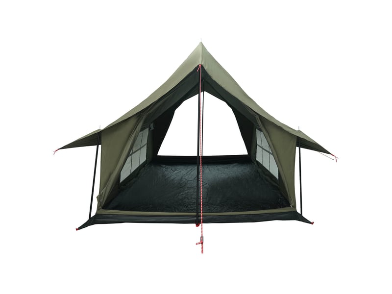 Tente de camping, tente cabane vert armée 340x246x210 cm polycoton - Conforama D