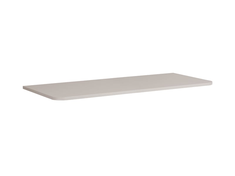  Plan de travail linea 100 cm cachemire mat pour meuble de salle de bain avec angles arrondis  - Conforama A