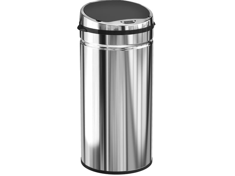  Poubelle automatique 42 l en acier inoxydable argenté avec capteur infrarouge pour cuisine et salle à manger  - Conforama A