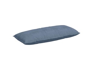 Coussin de dos, coussin de dossier bleu 120 x 50 cm tissu en velours côtelé cf54508